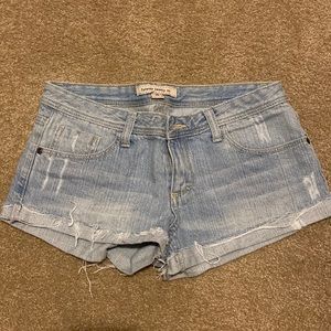 Forever 21 Low rise jean shorts